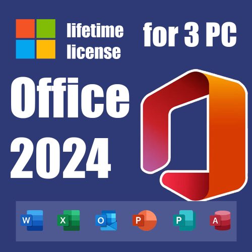 Microsoft Office Professional 2024 for Windows 10/11 (Instant Delivery) (3 pc)
