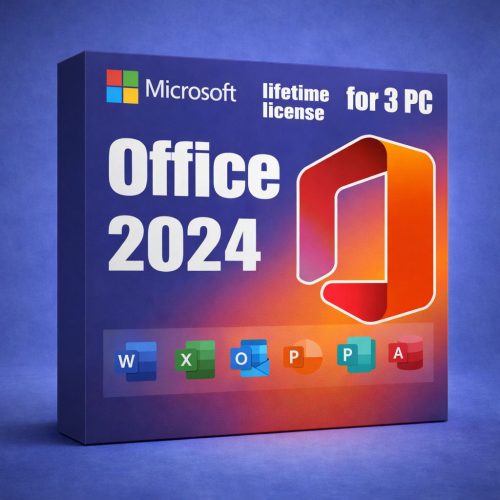 Microsoft Office Professional 2024 for Windows 10/11 (Instant Delivery) (3 PC)