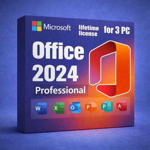 Microsoft Office Professional 2024 for Windows 10/11 (Instant Delivery) (3 PC)