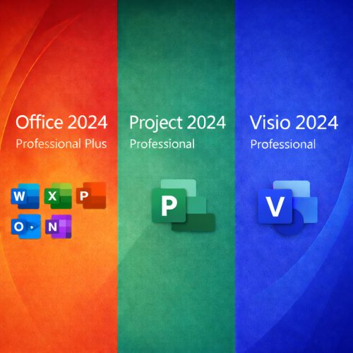 BUNDLE: Microsoft Office Professional 2024 + Microsoft Project 2024 + Microsoft Visio 2024