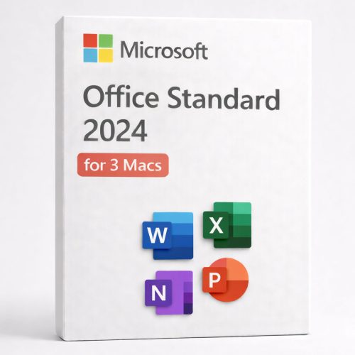 Microsoft Office Standard 2024 for Mac (Instant Delivery), 3 devices