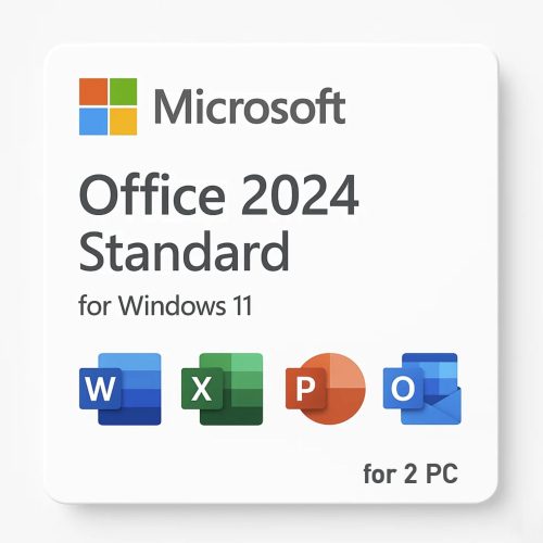 Microsoft Office Standard 2024 for Home (Windows 10/11, Instant Delivery, 2 devices)