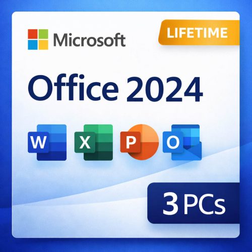 Microsoft Office Standard 2024 (Windows 10/11, Instant Delivery, 3 PC)