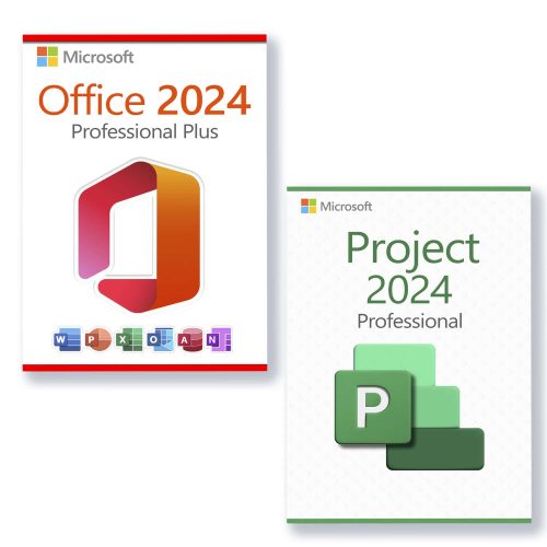 BUNDLE: Microsoft Office Professional 2024 + Microsoft Project 2024