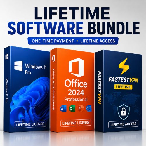 VPN Bundle: Microsoft Windows 11 Pro + Office 2024 Pro + Fastest VPN