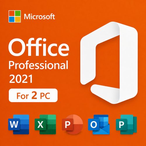 Microsoft Office Professional 2021 for Windows 10/11 (for 2PC, Instant Delivery)