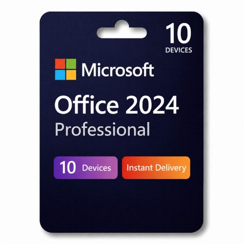 Microsoft Office Professional 2024 for Windows 10/11 (Instant Delivery, 10 PC)